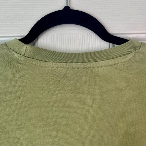 H&M Men’s Regular Fit T-Shirt Small Olive Green Short Sleeve Cotton Casual Tee - Picture 6 of 7